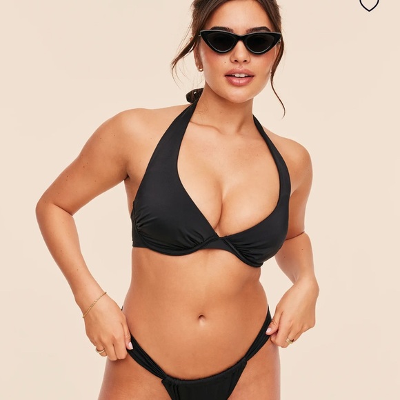 Adore Me Black Halter Bikini Top - Picture 4 of 7